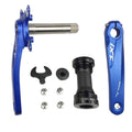 BNVB Bike Crank Arm Set， 170mm 104 BCD Mountain Bike Crank Set with Bottom Bracket Crank and Chainring Bolts for MTB BMX Road Bicyle, Compatible with Shimano, FSA, Gaint (Black/Red/Silver) (Blue)