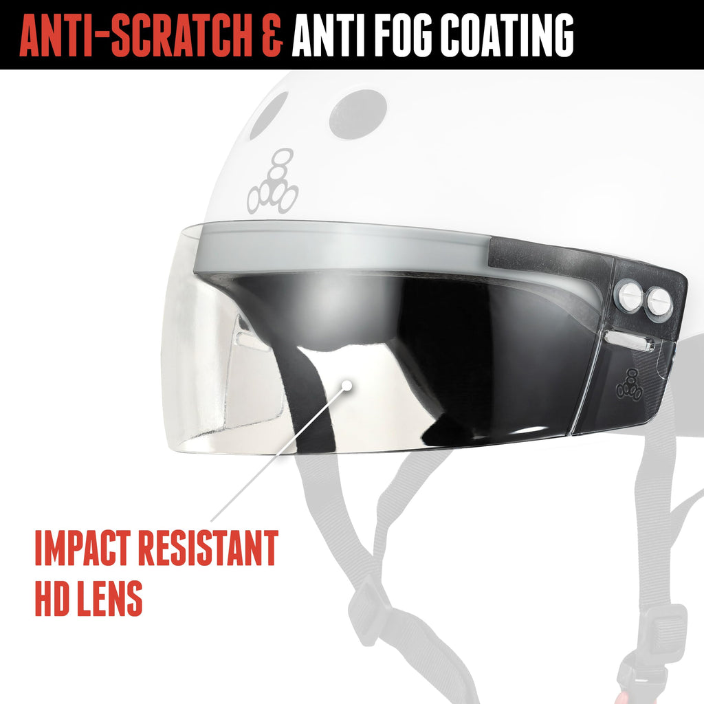 Triple Eight The Certified Sweatsaver Helmet with Visor for Roller Derby, Skateboarding and BMX, Purple Glossy, L/XL