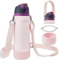 Owala Silicone Boot Set - Non-Slip Sleeve, Shoulder Strap & Handle Strap for 24 oz, 32 oz, 40 oz Bottles | Candy Coated