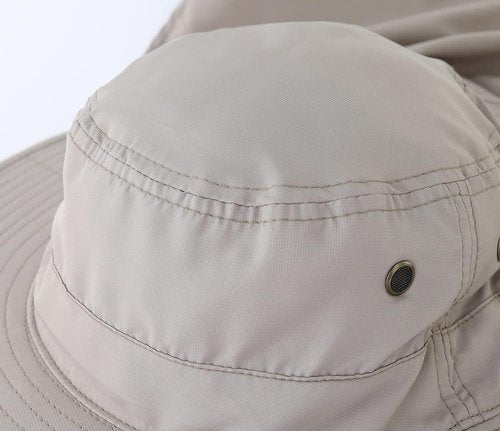 Home Prefer UPF50 Men's Sun Hat - Quick Dry UV Protection with Neck Flap | Wide Brim Fishing Cap