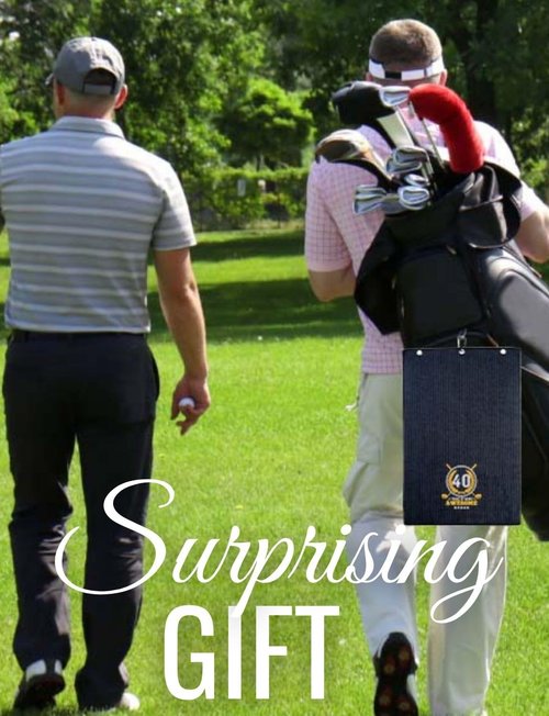 CybGene 40th Birthday Gifts Golf for Men Golfer, Funny Golf Towels for Golf Lovers, Husband, Perfect for Dad, Boss, Grandpa for Birthday