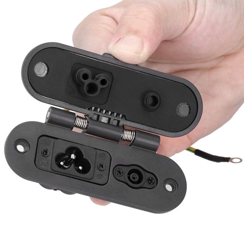 Electric Scooter Charging Connector, Dust-Proof Replacement Part Scooter Charging Port Assembly Durable for Urban Commuters, Travelers, Daily Riders