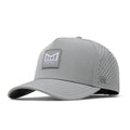 melin Odysea Stacked Hydro, Heather Grey, Men's Performance Snapback Hats, Water-Resistant Fitted Baseball Caps for Men & Women, Golf, Running, or Workout Hat, Medium-Large