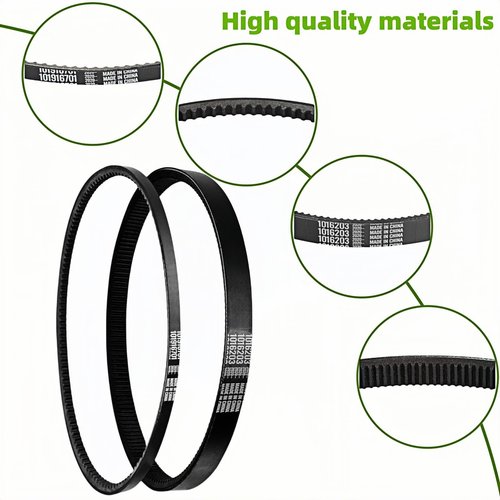 GENOUR Club Car Clutch Drive Belt & Starter Generator Belt Kit for DS (1997-Up) & Precedent (2004-Up) Gas Golf Carts | OEM 101916701 1016203 Replacement | Clutch Belt