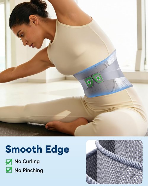 Medical-Grade Back Brace for Women Lower Back Pain Relief [Ultra Breathable & Stronger Support] Back Support Brace with Adjustable Strap System - Back Support Belt for Herniated Disc, Sciatica, Arthritis,Scoliosis