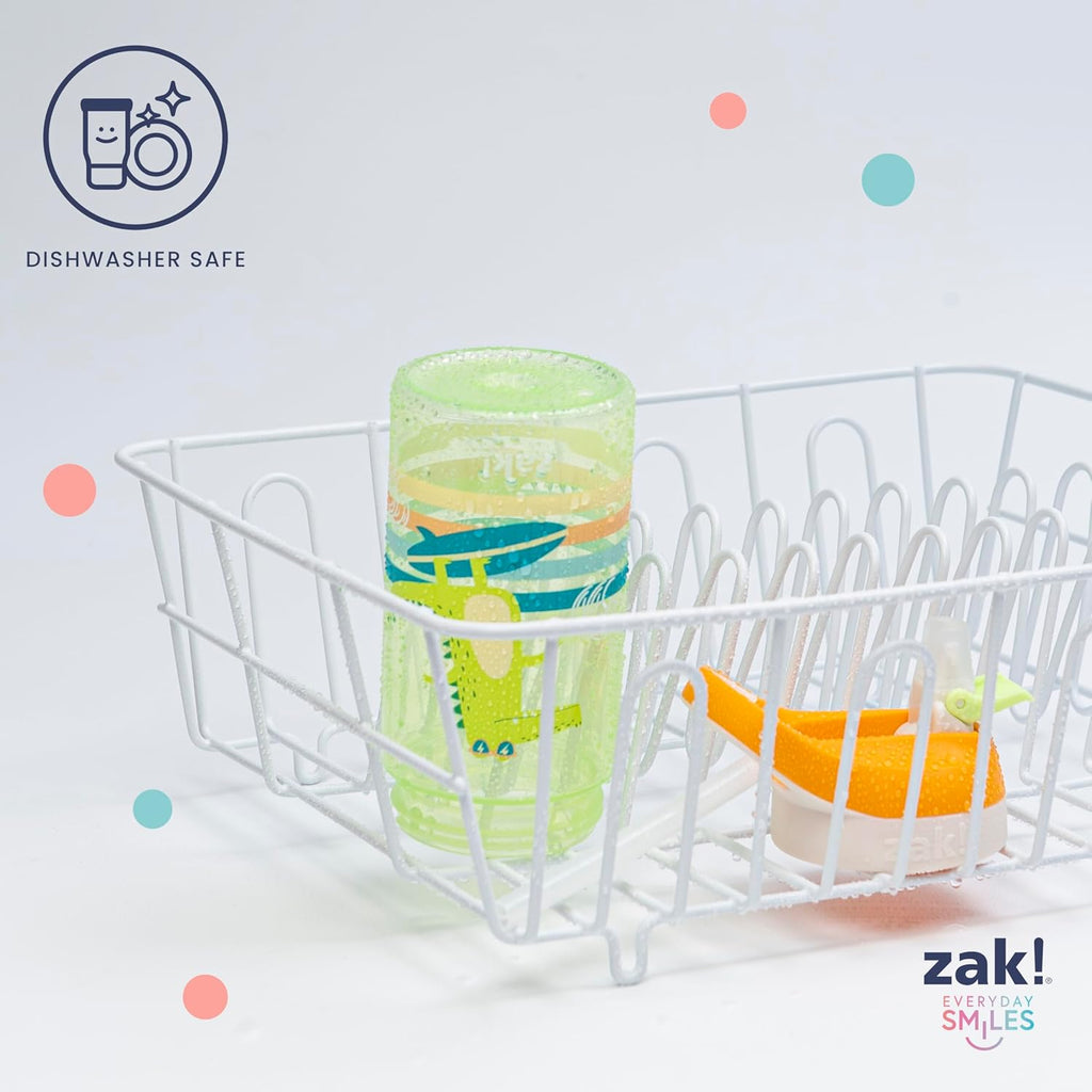 Zak Designs Bluey Kids Water Bottle - 16oz Durable Plastic with Straw & Leak-Proof Cover | 2-Pack (Bluey, Bingo)