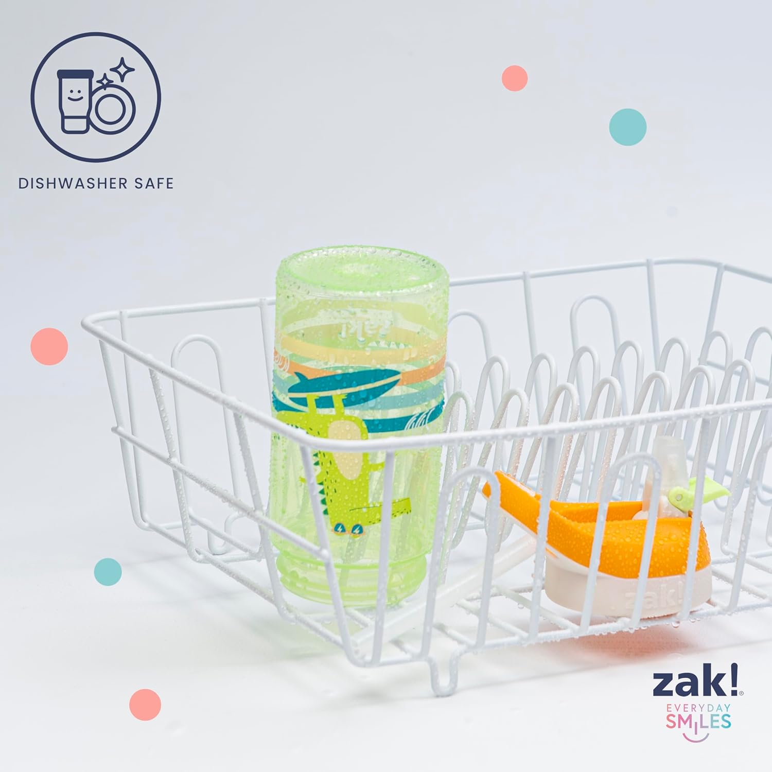 Zak Designs Bluey Kids Water Bottle - 16oz Durable Plastic with Straw & Leak-Proof Cover | 2-Pack (Bluey, Bingo)