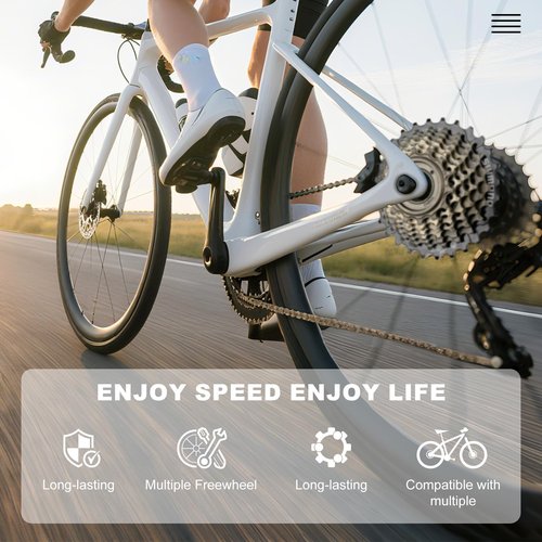 Relwears Bike Freewheel 7-Speed Tourney/TY MF-TZ500 Screw On Multiple Freewheel Bicycle Multiple Freewheel 14-28 Tooth (TZ500-7/14-28T)