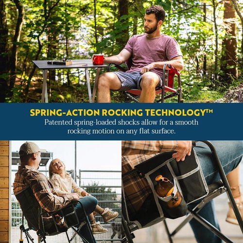 GCI Outdoor Freestyle Rocker XL - Portable Folding Rocking Chair for Camping & Outdoor Use