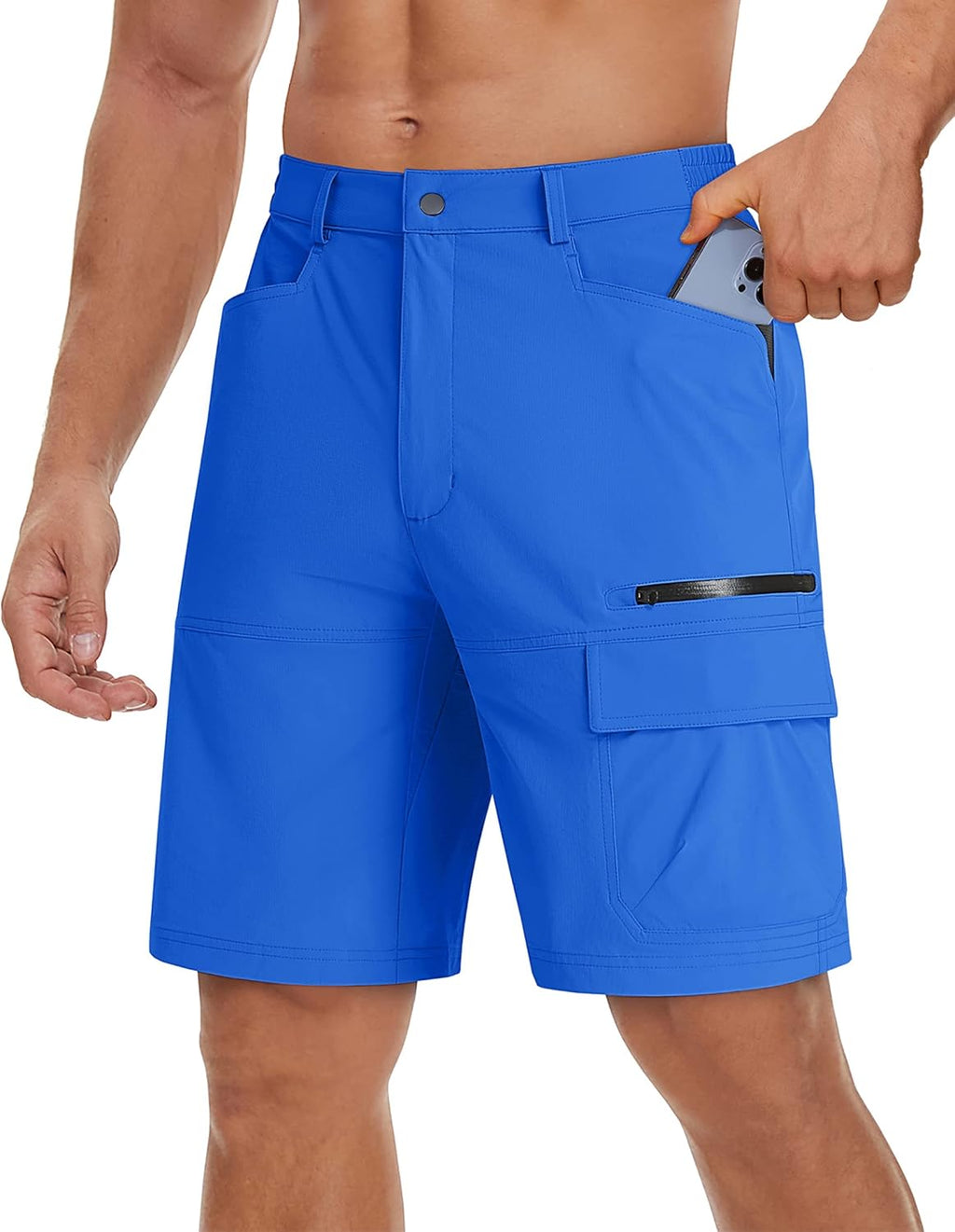 TACVASEN Men's Quick Dry Cargo Shorts - Water Resistant Outdoor Wear for Hiking & Golf | Casual Style