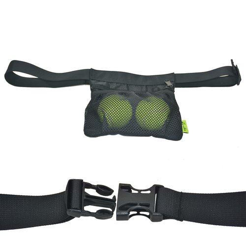 d'yallee tennis bag for 6 packs (ball holder-black)