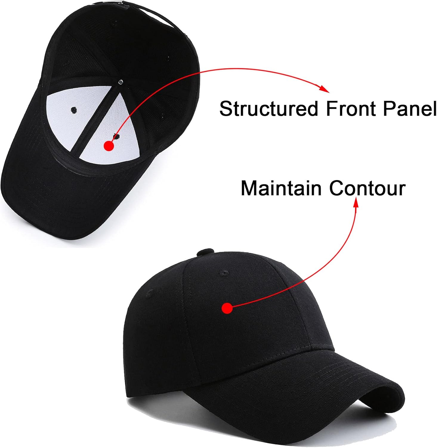 PFFY Baseball Cap - Stylish Golf Dad Hat for Men & Women | 2 Pack Set