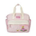 Bioworld Super Mario Bros Pink Mini Backpack with Character Icons and Adjustable Straps