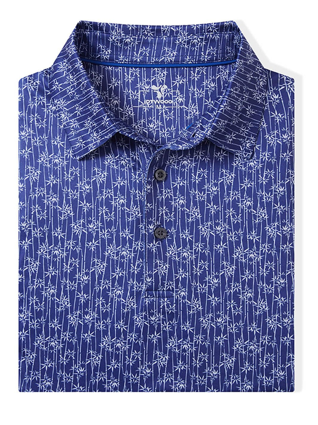 DTWOOO Men' s Golf Shirts Short Sleeve Print Performance Moisture Wicking Dry Fit Golf Polo Shirts for Men