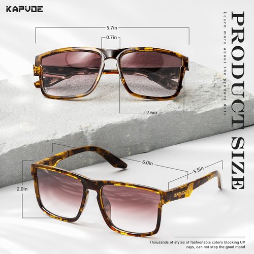 KAPVOE Polarized Sunglasses Men Women UV400 Protection Sport Glasses Driving Fishing Cycling Beach Golf Running - K116