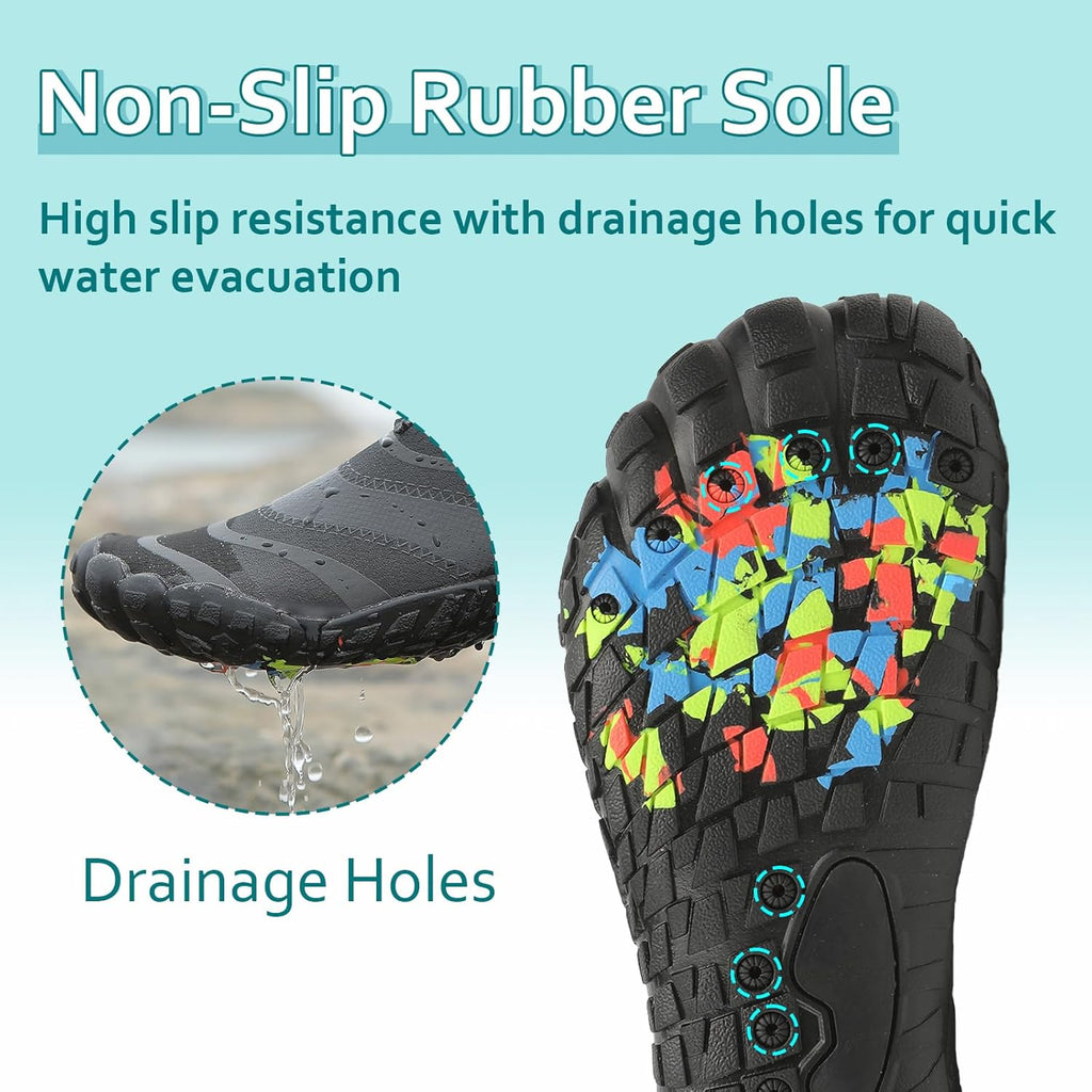 Skiennix Water Shoes - Quick-Dry Aqua Socks for Men & Women | Ideal for Beach, Pool & Outdoor Activities