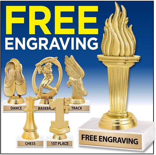 Gold Star Trophies | Custom Recognition Awards - 6.75 Inch Size for Celebrating Achievements
