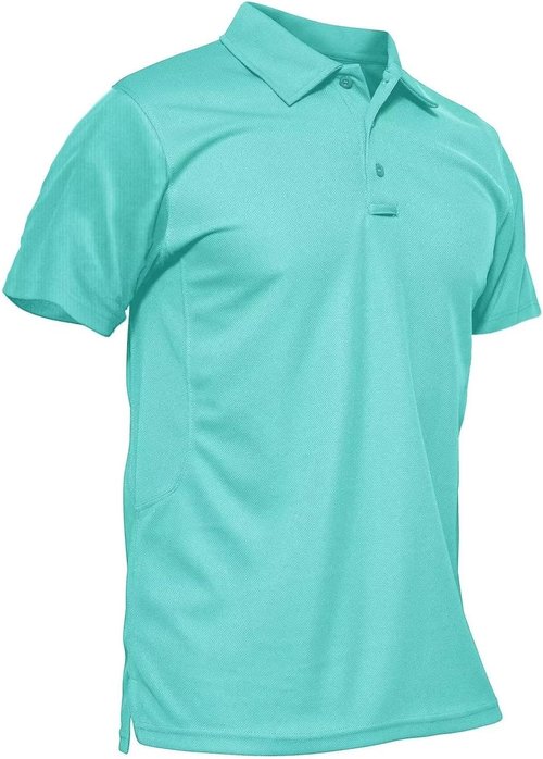 MAGCOMSEN Men's Polo Shirt - Quick Dry Tactical Golf Shirt with Short Sleeves | Pique Jersey Design
