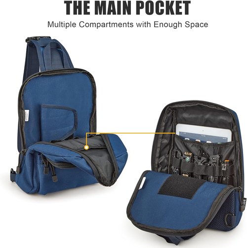 G4Free Tactical Sling Bag - EDC Concealed Carry Backpack | Compact Crossbody Chest Pack
