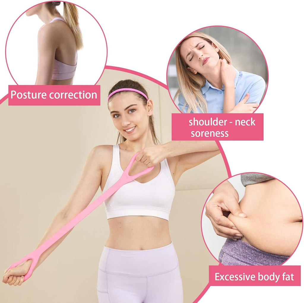 Skiennix 6 Pcs Figure 8 Resistance Bands - Versatile Yoga & Pilates Equipment for Full-Body Workouts