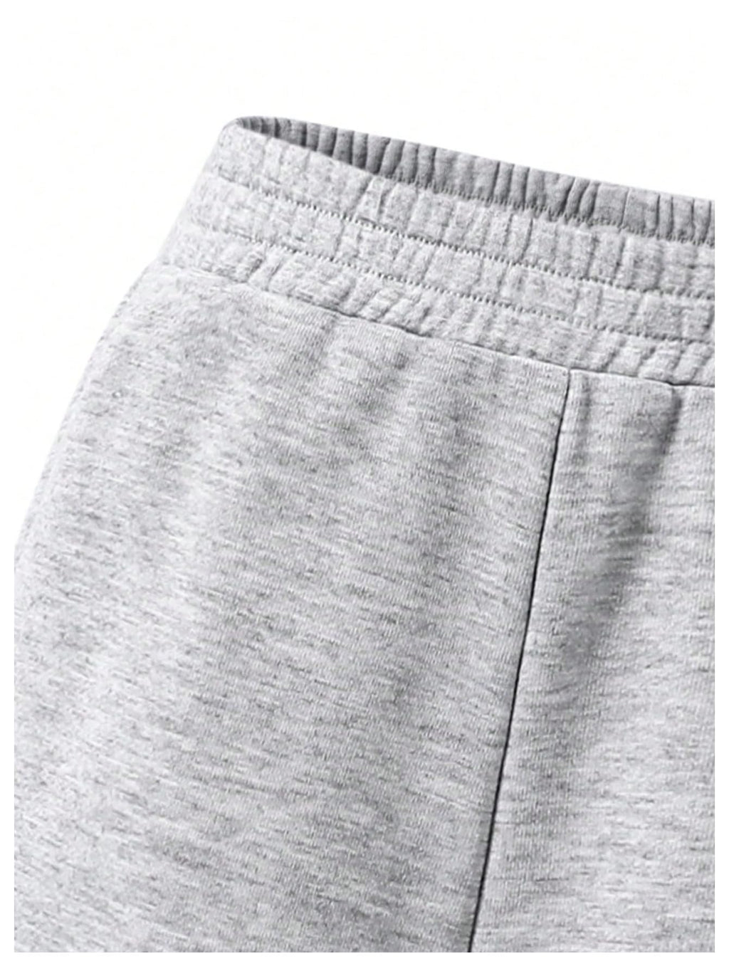 RoseSeek Girl's Baggy Sweatpants Elastic Waist Wide Leg Pants Joggers Track Sweat Pants Trouser 2 Pack Black Grey 12Y