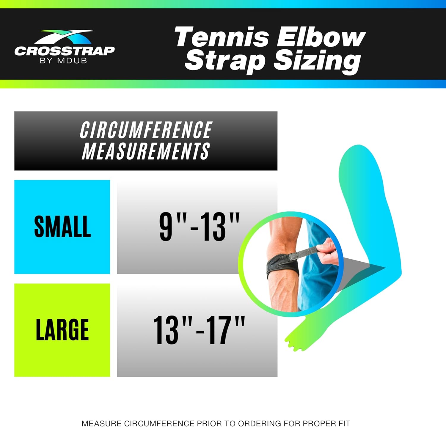 Regine Switzerland Tennis Elbow Brace - Support for Tendonitis Relief | Small Size for Men & Women