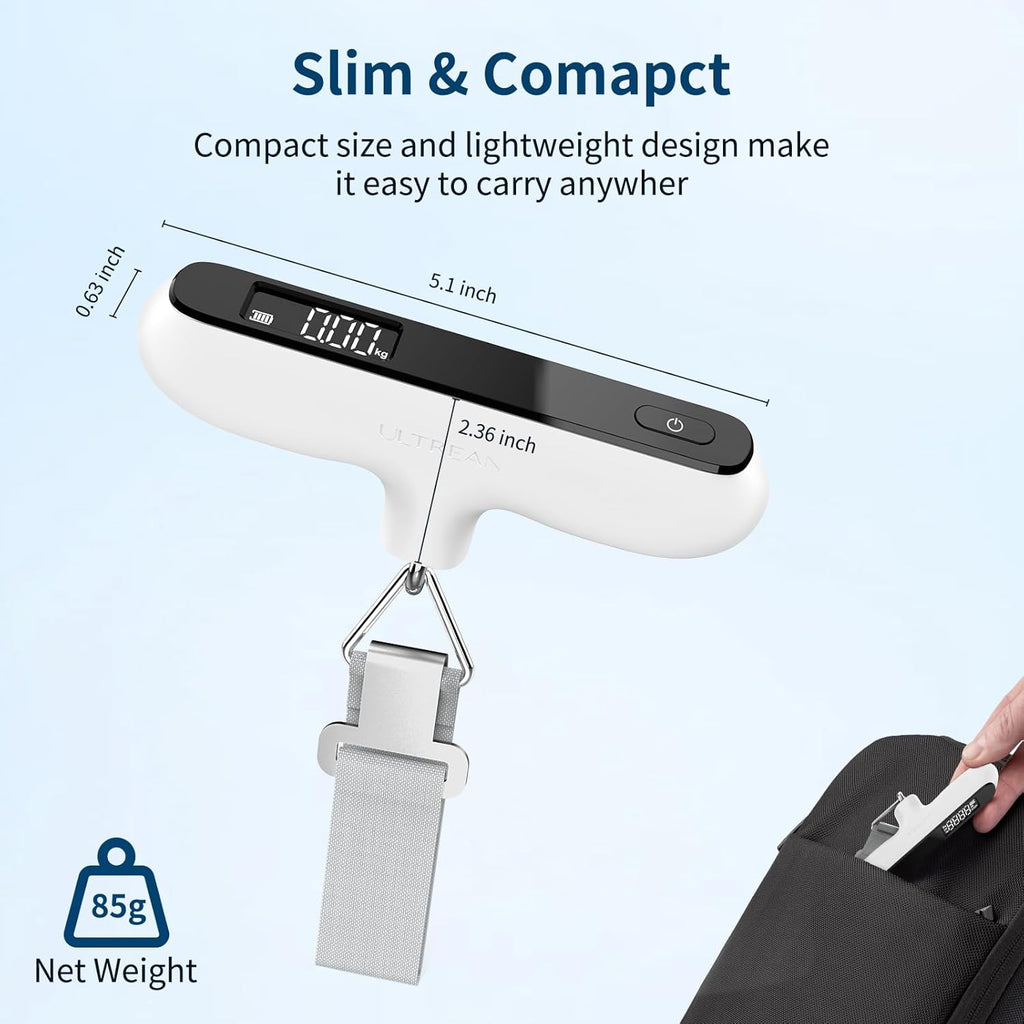 Ultrean Luggage Scale - 110lb Digital Suitcase Weight Scale for Travel | Portable Handheld Design