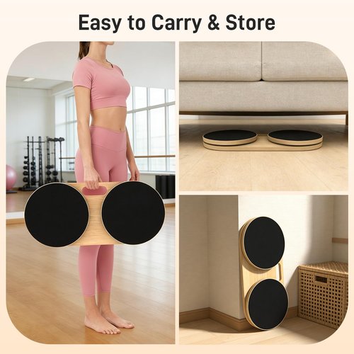 Kanonmaori Waist Twister Machine Exercise, Ab Twister Board Workout MAX 330 LBS, Non-Slip Waist Twisting Fitness Tool, Pilates Waist Twister for Women, Dynamic Core Align Board for Home Gym Equipment