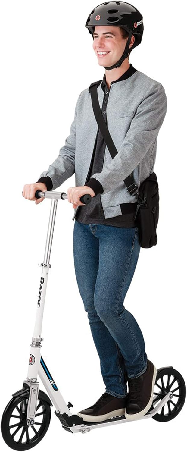 Razor A6 Kick Scooter for Kids 8+ | Extra-Tall Handlebars & Longer Deck, 10" Wheels, Anti-Rattle Tech