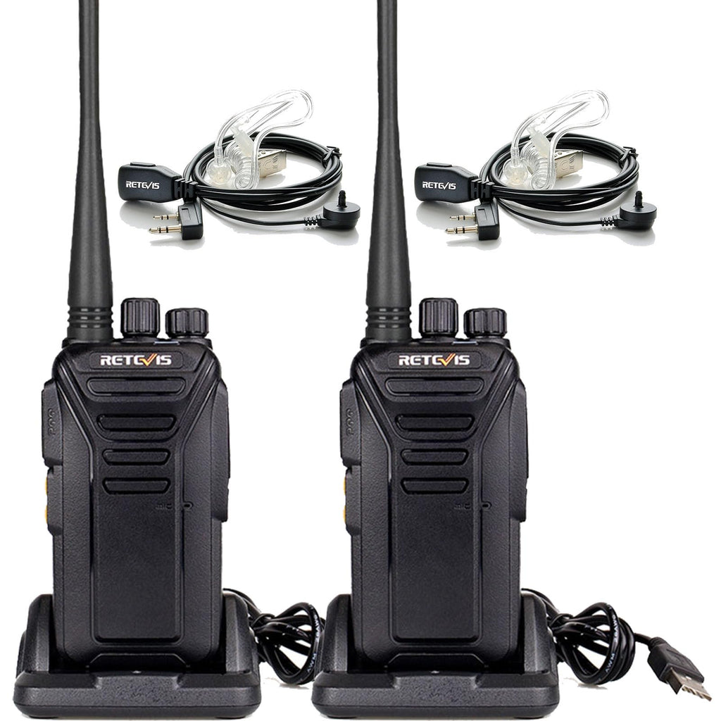 Retevis RT27V MURS Radios, Walkie Talkies with Earpiece, Long Range, Rechargeable, Low-Traffic Channel, Durable, Two Way Radios for Hunting Camping Farm（2 Pack）