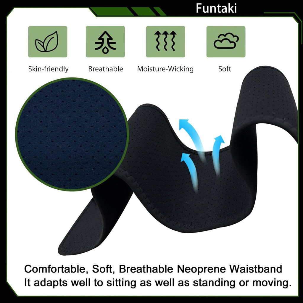 Skiennix 3-in-1 Holster - Comfortable Neoprene Waistband for Glock, Smith & Wesson, Taurus, Ruger | Fits Most Pistols & Revolvers
