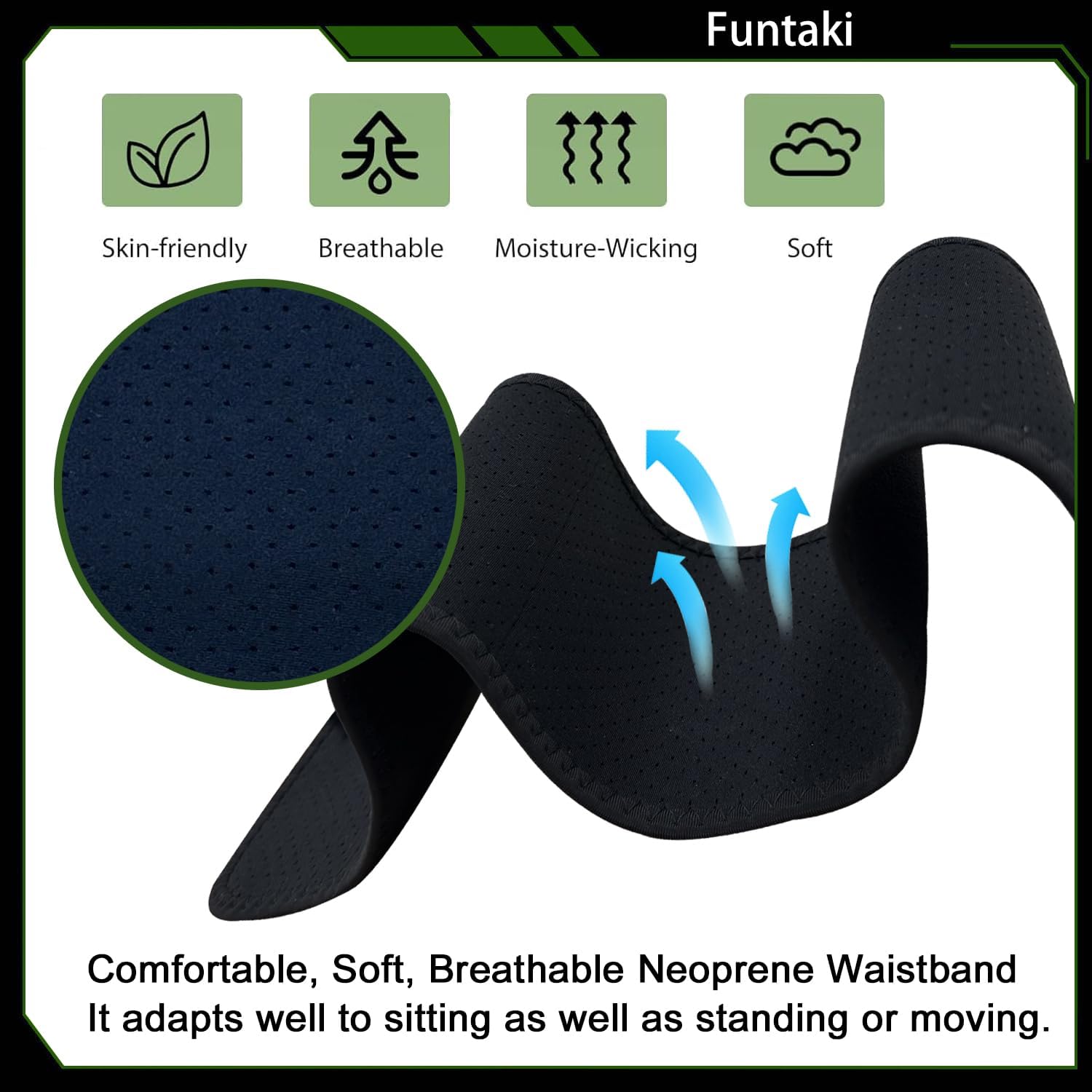 Skiennix 3-in-1 Holster - Comfortable Neoprene Waistband for Glock, Smith & Wesson, Taurus, Ruger | Fits Most Pistols & Revolvers