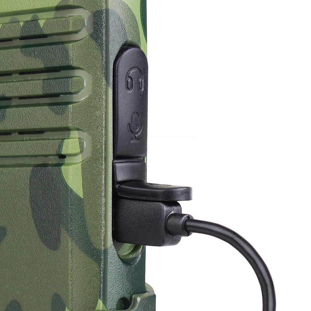 Retevis RT22 Walkie Talkies Rechargeable, Voice Activated, Emergency Alarm, Outdoor Cruise Ship ATV Hunting Skiing Handheld Two Way Radio Walkie-Talkies (4 Pack,Camouflage)