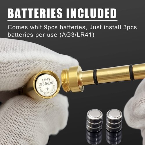 Angeebin Laser Boresighter for 9mm/.38spl/.357Mag/.380acp Firearms, End Barrel Laser Bore Sight Accurate and Easy Use