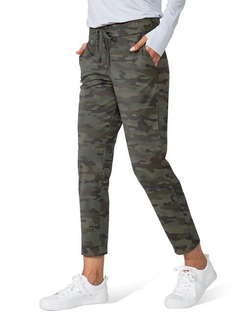 G Gradual Women's 7/8 Stretch Ankle Sweatpants - Deep Pockets for Golf, Athletic & Lounge Wear