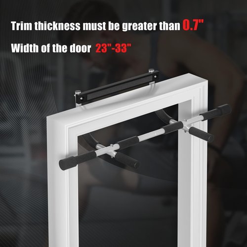 Esakoya Pull Up Bar for Doorway, Portable Pull-up Bar for Strength Training, Body Fitness Workout Bar With Thickened Steel, Indoor Chin-Up Bar&Upper Body Workout Bar Fitness Trainer for Home and Gym