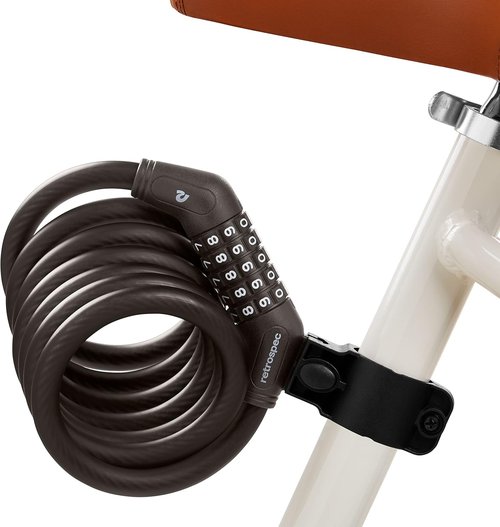 Grizzly Plus Integrated Combo Cable Bike Lock - 12mm Security for Your Bicycle