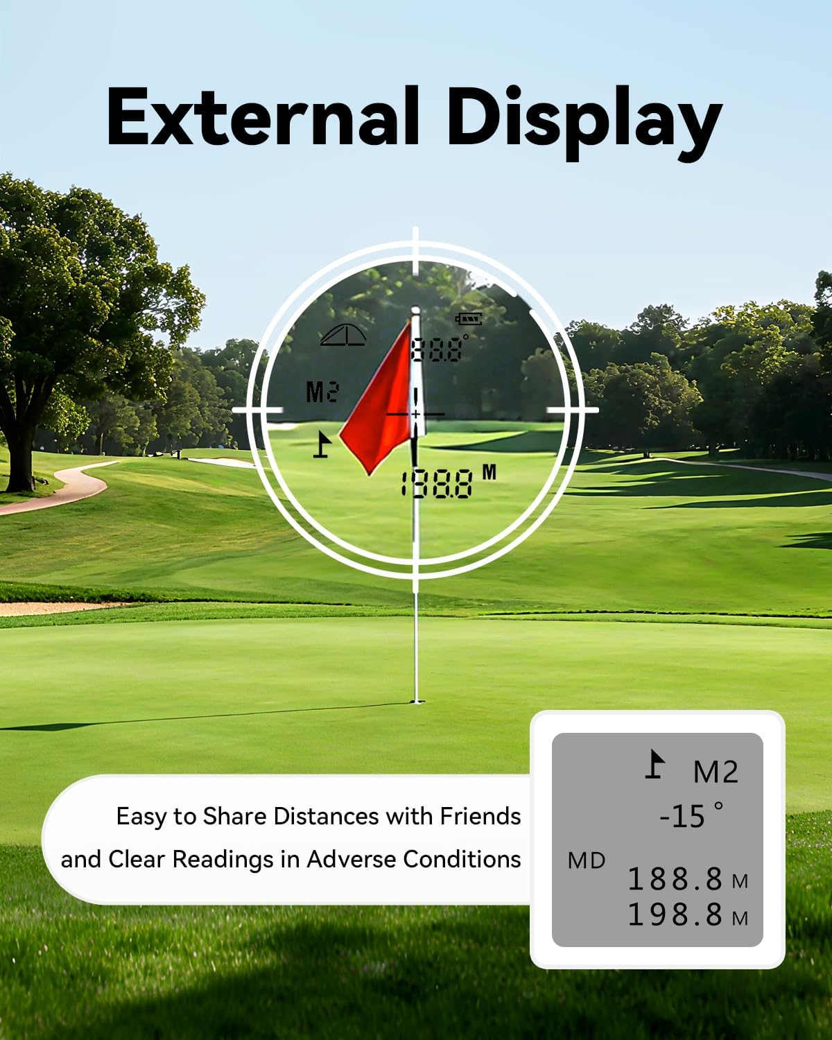 Skiennix Golf Rangefinder - 1200 Yards Laser with Slope, Flag Pole Lock, 6X Magnification
