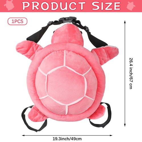 Hungdao Protective Gear Cute Turtle Butt Pads for Skating Tortoise Tailbone Protector Padded Turtle Snowboarding Pad 3D Hip Protectors for Adults Skiing Roller Protection(Pink)