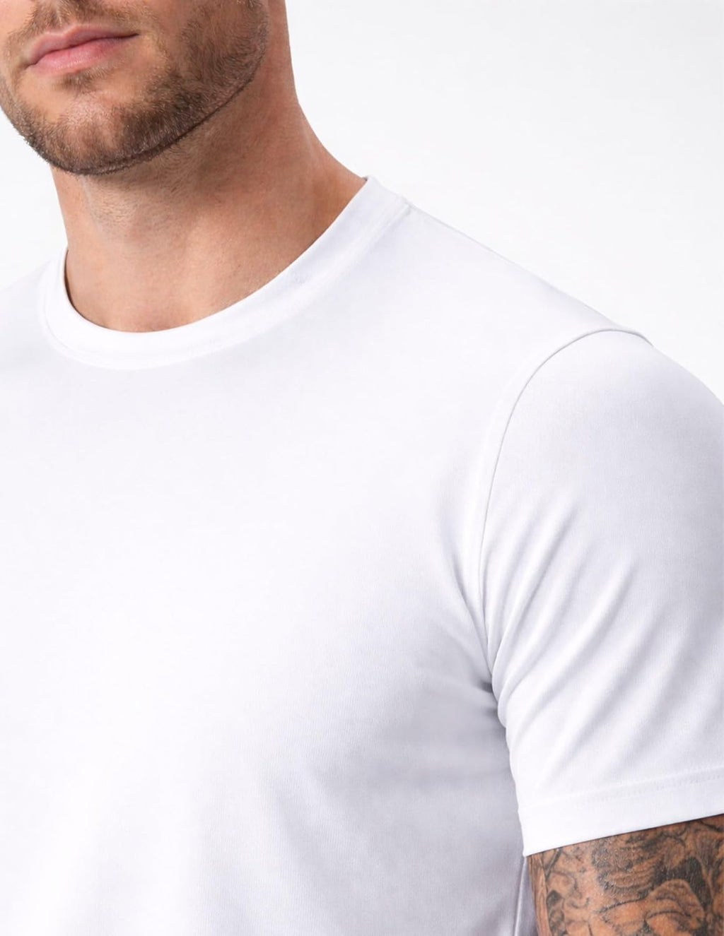 Skiennix Men's Active Quick Dry Crew Neck T-Shirts - 5 Pack Athletic Workout Tees
