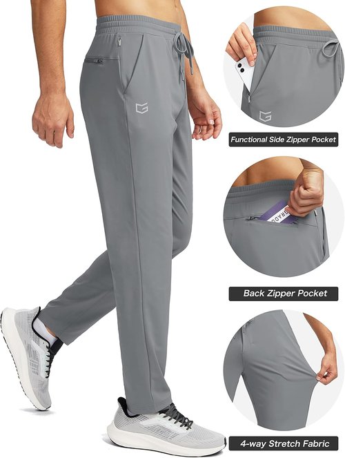 G Gradual Men's Sweatpants - Tapered Athletic Pants with 4 Pockets for Gym & Workout