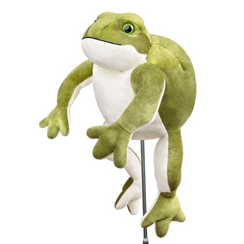 Funny Frog Golf Headcover, Small Size Fits Hybird and Irons, Large Size Fits Standard 460cc Driver Head,Animals Plush Golf Club Head Covers