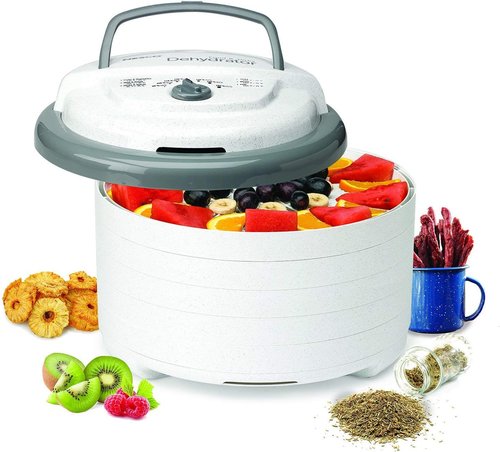 NESCO FD-75A Food Dehydrator - Perfect for Snacks, Fruits, and Beef Jerky | Gray Finish