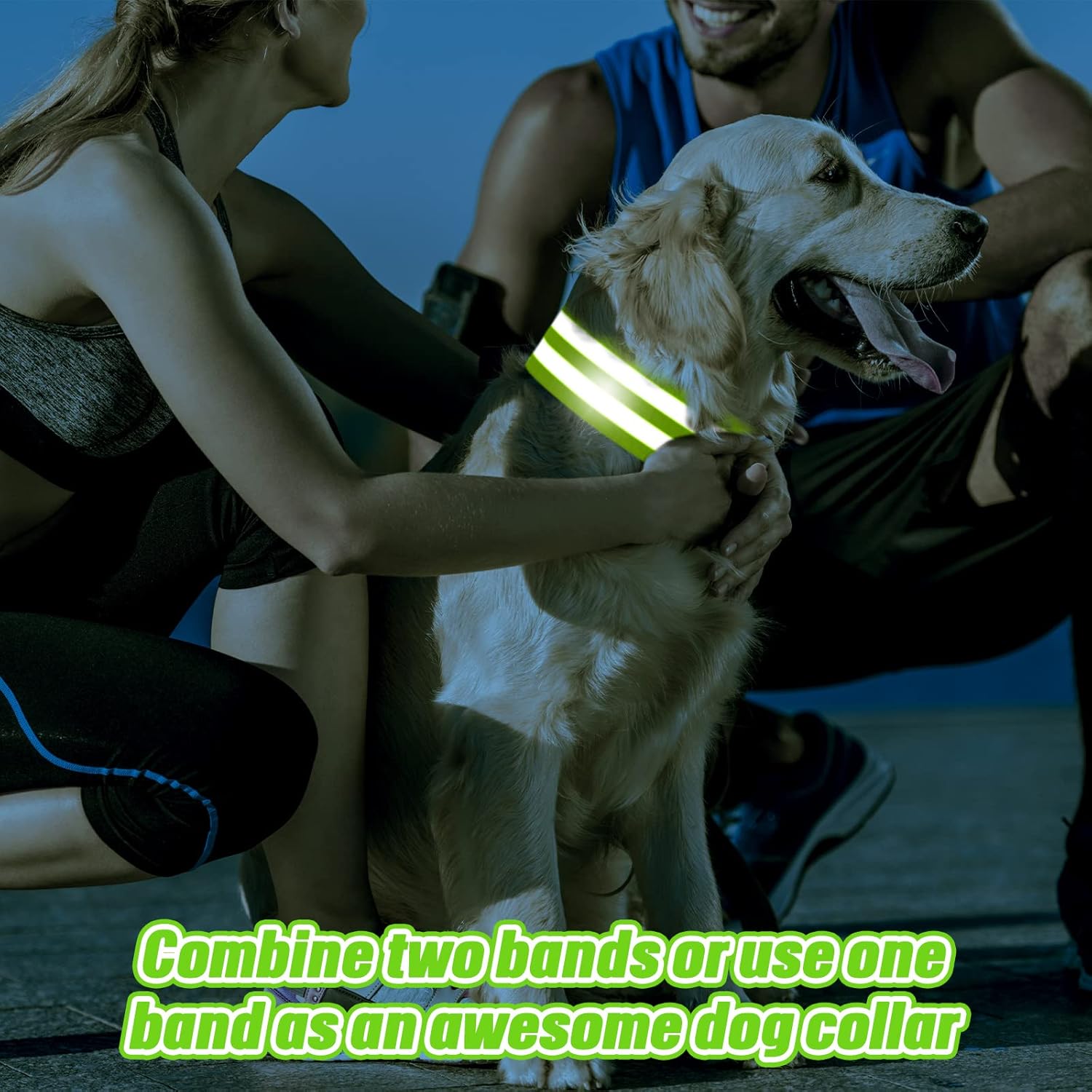 Zubebe Reflective Bands - 48 High Visibility Safety Straps for Wrist, Arm, Ankle, Leg | Ideal for Night Walking, Cycling, Running