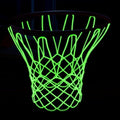 Nightlight Basketball Net - Portable Luminous Nylon Basketball Net for All Weather | 12 Loops