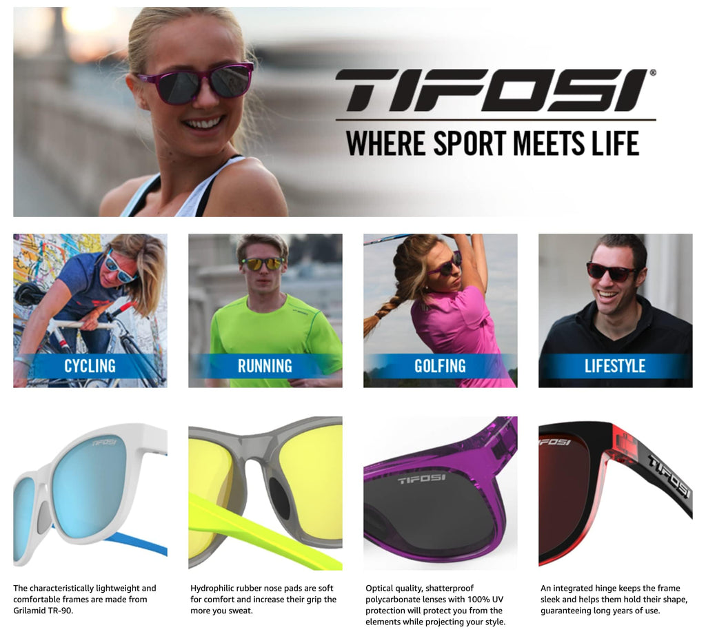 Tifosi Optics Swank Sunglasses (Bottle Green/Smoke Polarized Lenses)