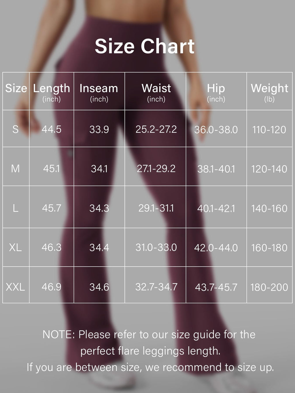 YEOREO CoreFlex Women Workout Flare Leggings with Pockets Hidden Scrunch Cargo Gym Yoga No Front Seam Leggings Black Cherry S
