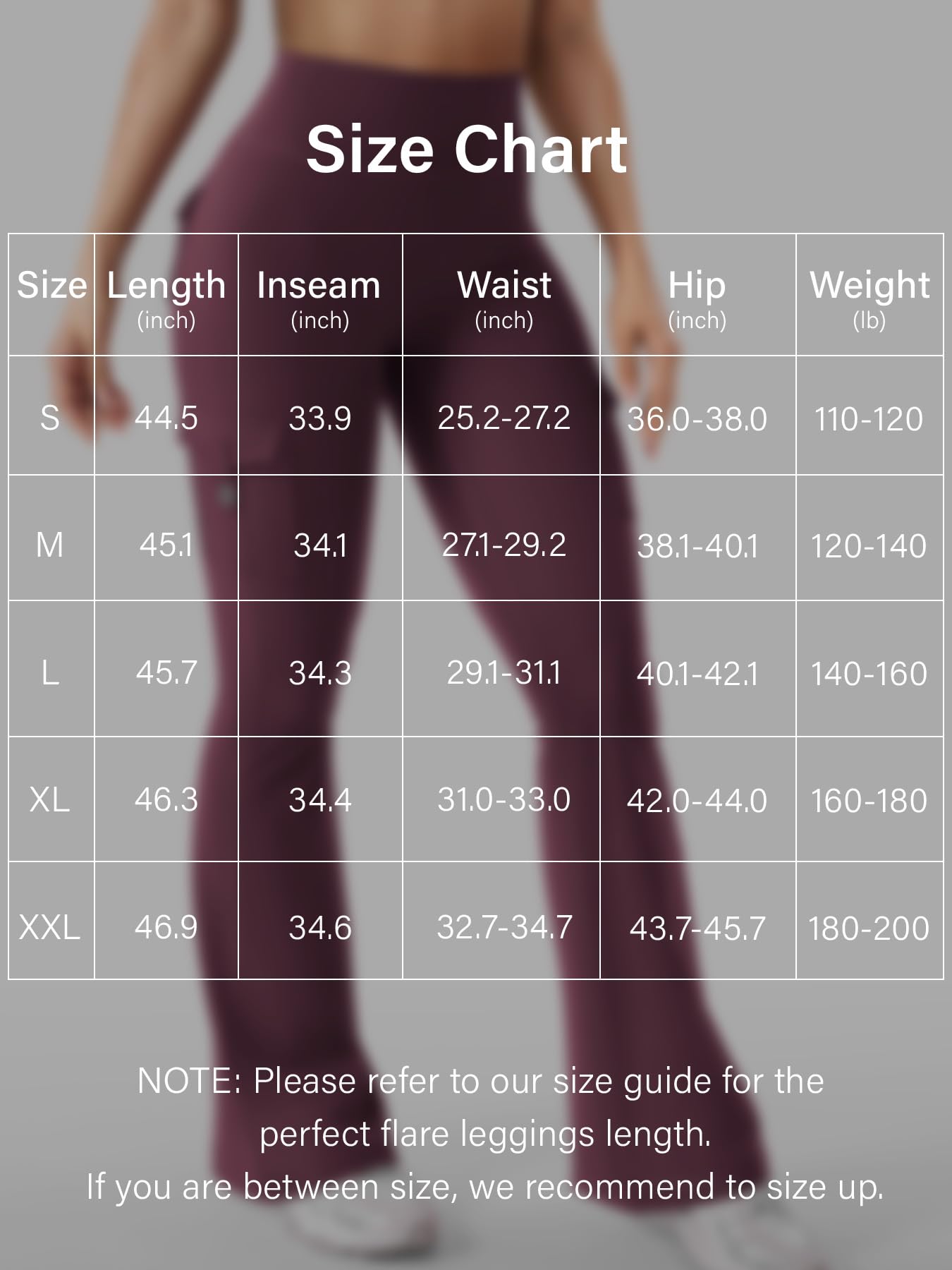 YEOREO CoreFlex Women Workout Flare Leggings with Pockets Hidden Scrunch Cargo Gym Yoga No Front Seam Leggings Black Cherry S