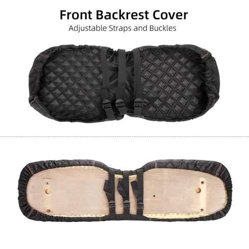 Roykaw 1680D Oxford Cloth Golf Cart RXV Front Seat Covers Compatible with EZGO RXV Front Seat Cushion, Backrest & Bottom Seat Cover, Easy Installation, Wear Resistance