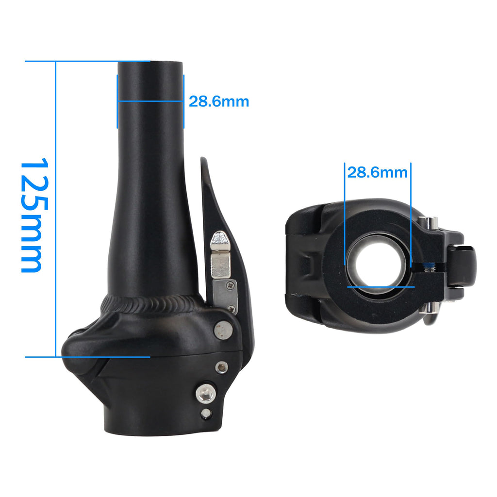 WEERAS BMX Conversion Stem Adapter Aluminum Alloy Folding Handlebar for Folding Bicycle, Folding Electric Bicycle, BMX